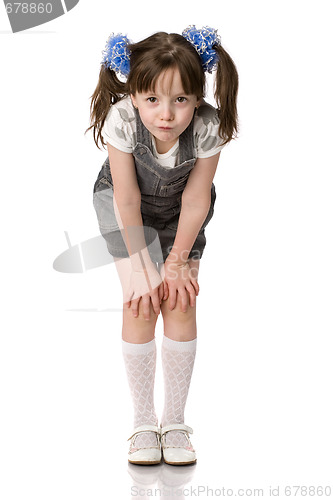 Image of Little girl portrait with pony tail