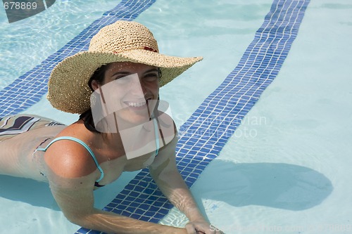 Image of Relaxing at the pool