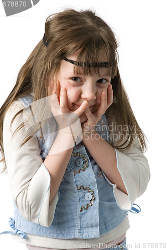 Image of Portrait of little girl with a headband