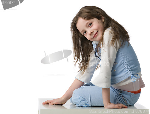 Image of Little beautiful girl portrait