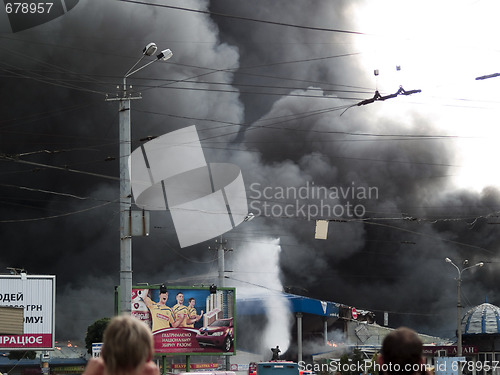 Image of Slavyansky market explosion in Dnipropetrovsk