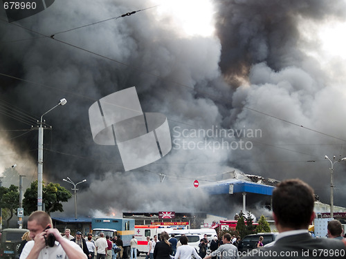 Image of Slavyansky market explosion in Dnipropetrovsk