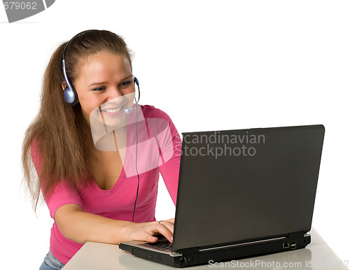 Image of girl with laptop