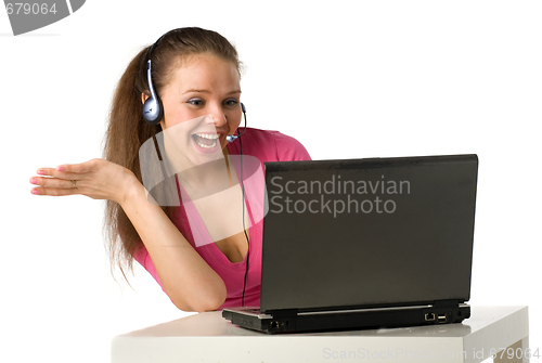 Image of girl with laptop