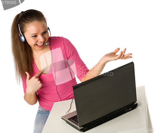 Image of girl with laptop