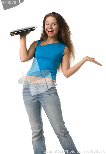 Image of girl with laptop