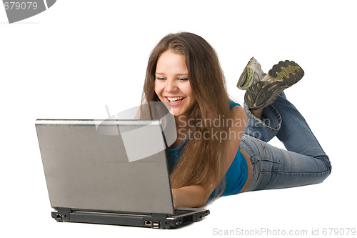 Image of girl with laptop