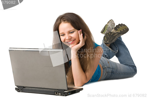 Image of girl with laptop