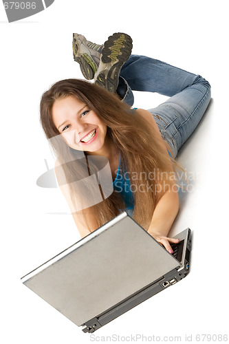 Image of girl with laptop