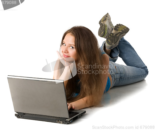 Image of girl with laptop