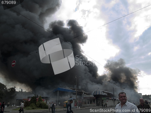 Image of Slavyansky market explosion in Dnipropetrovsk