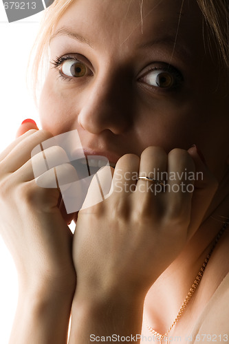 Image of Scared girl