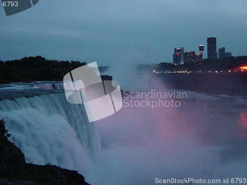 Image of Niagara Falls At Night