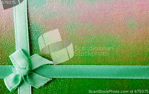 Image of Green ribbon background