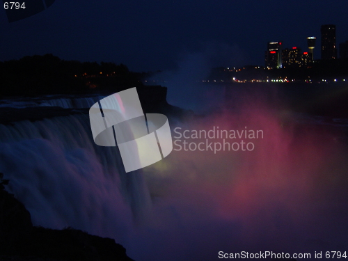 Image of Niagara Falls By Night