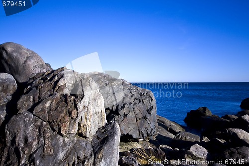 Image of rocks in water