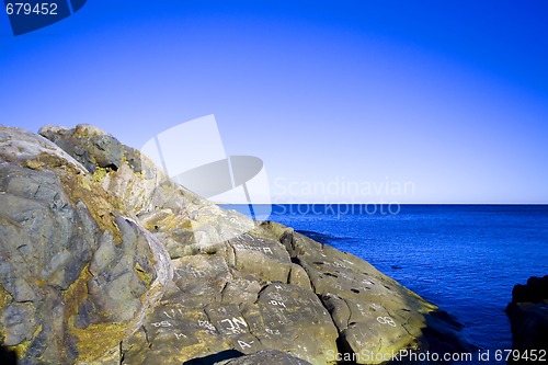 Image of rocks in water