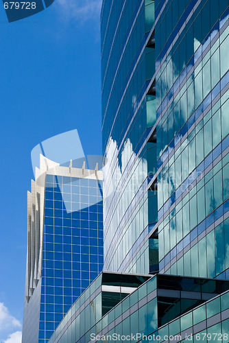 Image of Office buildings with reflections