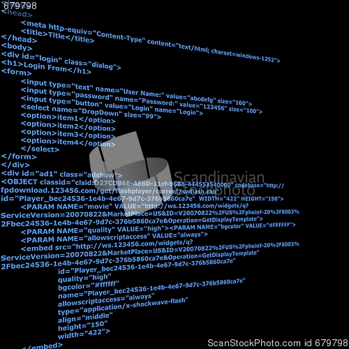 Image of HTML Background