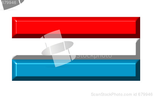 Image of Luxembourg 3d flag with realistic proportions