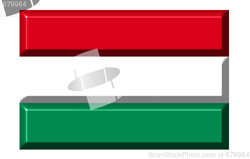 Image of Hungary 3d flag with realistic proportions