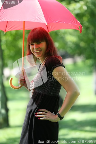 Image of girl with umbrella