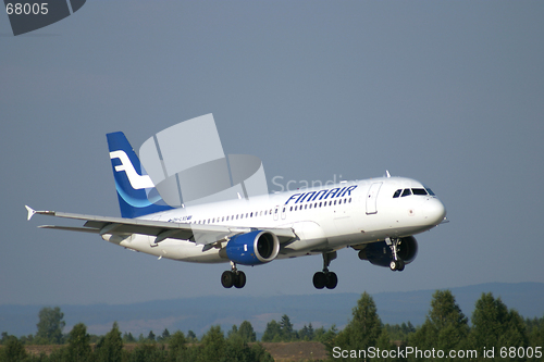 Image of Finnair landing