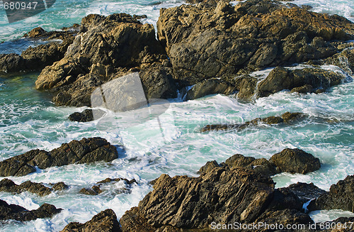 Image of rocks and waves