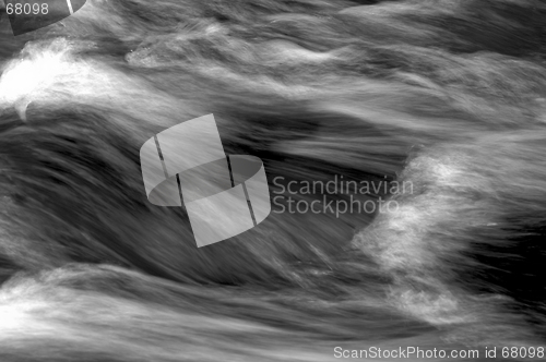 Image of Real River Flow, Black & White