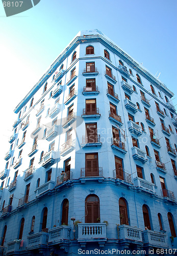 Image of blue building