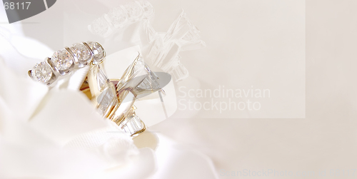 Image of Wedding Rings Reflection