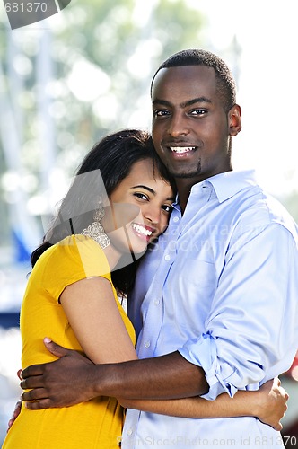 Image of Happy couple hugging