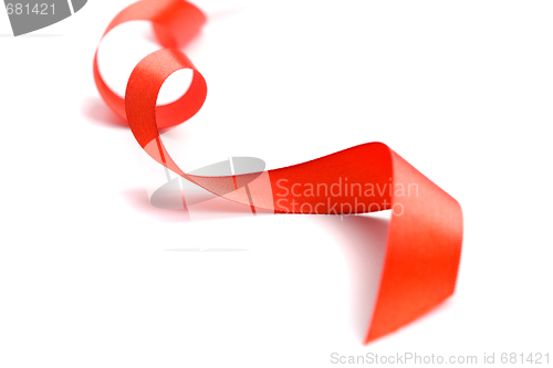Image of red satin ribbon