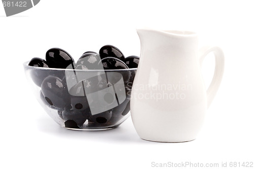 Image of bowl of black olives