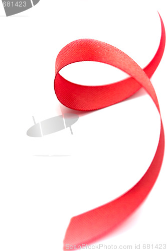 Image of red satin ribbon