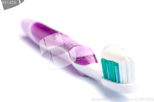 Image of toothbrush on white