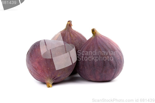 Image of three fresh figs