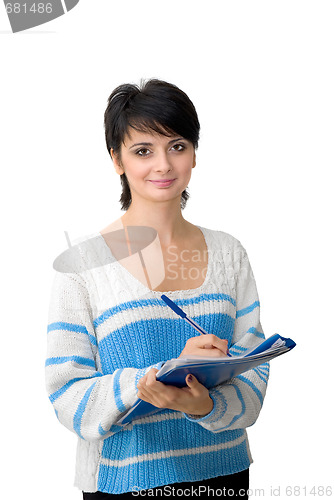 Image of Businesswoman with documents 