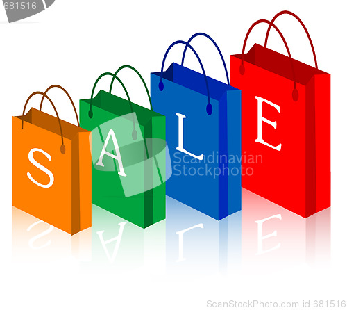 Image of sale shopping bags.