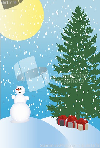 Image of winter holiday background