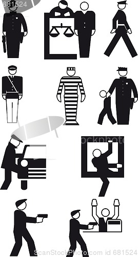 Image of policeman and  the thief