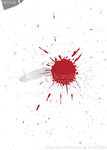 Image of vector set of grunge blood spot for your design