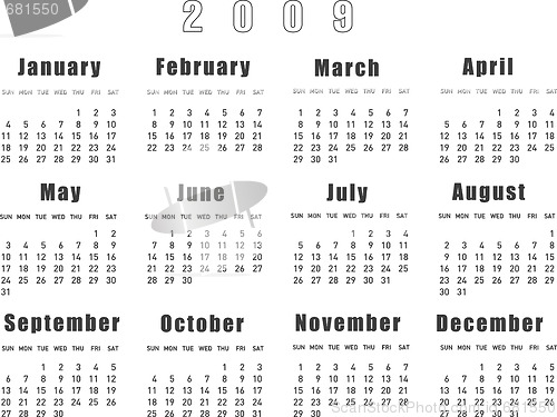 Image of Calendar 2009