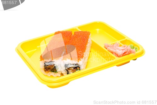 Image of rolls of sushi 