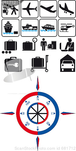 Image of Travel icons