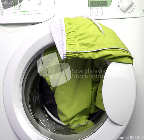 Image of Trousers and laundry.