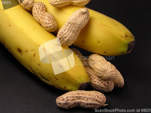 Image of Still life with banans and peanuts