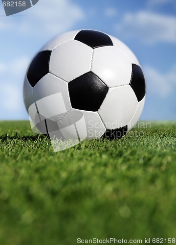 Image of soccer ball on grass