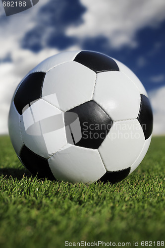 Image of soccer ball on grass