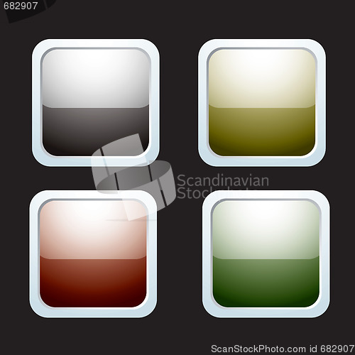 Image of rounded reflective icons